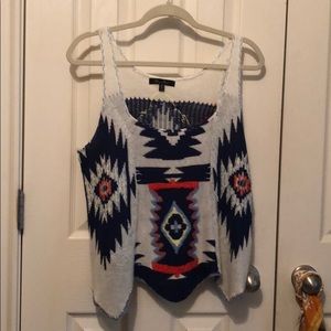 Cute Aztec print woven tank